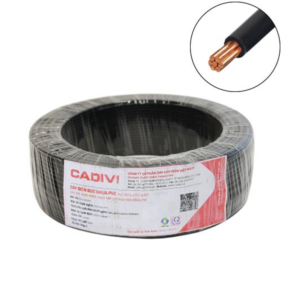 Cáp Điện Đơn Cứng 10mm2 CADIVI - VC/LF-10 (F 3.56) - 450/750V